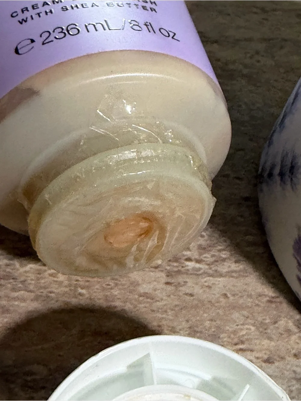 Victoria's Secret Lavender & Vanilla Cream Body Wash and Body Scrub with Walnut